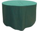 Copertura per mobili di forma rotonda da 4-6 posti 188cm x 89cm - qualità Premium - colore verde